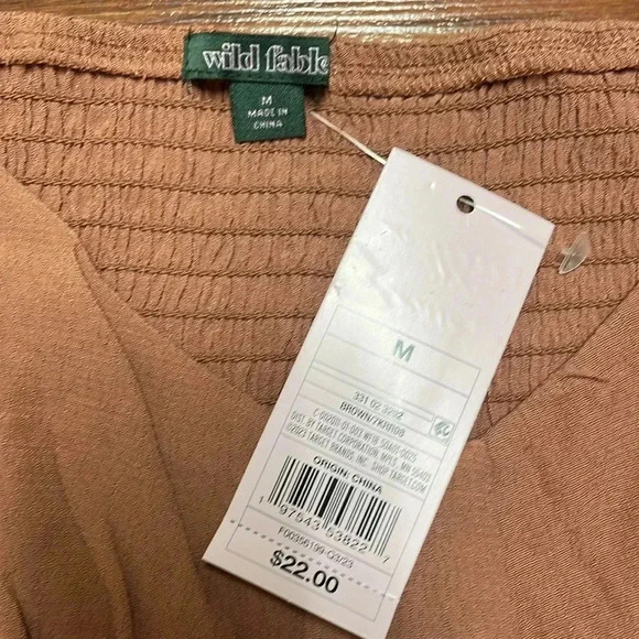 NWT Wild Fable Long Sleeve Lace Blouse Size Med - Picture 5 of 6